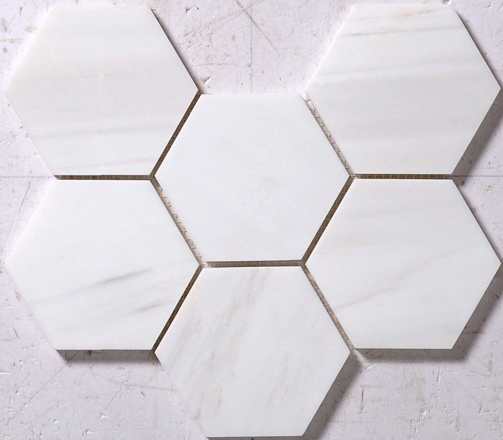 Asser kruising bespotten Hexagon Marmer mozaïek - Stonetrack